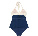 Women knitted Tankinis High Waist Bikini Set Handmade Crochet Bikinis Bathing Suit Beachwear For Asian