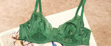 MOYISU Parisian Lingerie Set | Chantilly Lace & Mesh Cutouts | EU 85B Support | Effortless French Slimming Underwire Sexy Bras