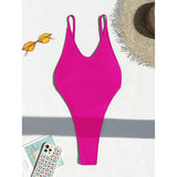XS - L Backless Monokini Extreme String Mini Micro Thong Women Swimwear One Piece Swimsuit Female Bather Bathing Suit Swim V5820