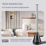 2025 NewHousehold Bladeless Fan Mute Energy-Saving Remote Control Wide-Angle Air Supply Adjustment Safety Anti-Pinch Hand Office