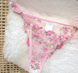 French Floral Bra Set Women | Sweet Sexy Sheer Mesh Lace, Transparent Underwear Set | Practical & Feminine MOYISU Sexy Panty Set