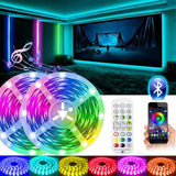 RGB LED Strip Lights 5050 SMD Bluetooth APP Control 24 Keys IR Remote Music Sync TV Backlight Decor Flexible 5V Led Tape Lamp