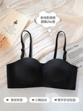 Hot Sale Japanese Style Seamless Underwear, Small Chest Gathered Push-Up Bra for Teens, Pure Sensual Wireless Bralette MOYISU