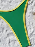 Sexy Patchwork Mini Bikinis Sets Two Pieces Swimsuit Thong Bathing Suit Swimwear Biquini Conjunto De Bikini Tankini Beachwear