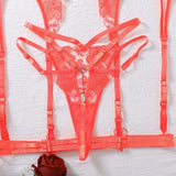 Toucheart Neon Ensemble Sexy Lingеrie Set Tulle Underwear Uncensored Fantasy Set Sheer Lace Garters Fancy Kit Underwear Suit New