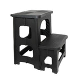 Household Two-Step Plastic Climbing Stool Step Height Stool Multifunctional Foldable Chair Car Wash Stool Stable And Non Slip