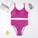 0XL - 4XL 7 Colors Bikini Plus Size Large Size Swimwear Women Swimsuit Female Two-Pieces Bikini Set Bather Bathing Suit V3774B