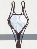Sexy Backless Extreme String Mini Micro Thong Women Swimwear One Piece Swimsuit Female Monokini High Leg Cut Bathing Suit Swim