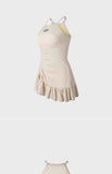 New Split Swimsuit for Women's Sports, American Style, Conservative, Meat Covering, Slimming, Vacation, Seaside Swimsuit