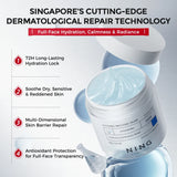 After-Sun Cooling Gel Cream – Soothing Hydration Moisturizer with Probiotics + Ceramide, Oil-Balancing Care