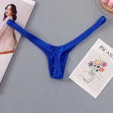 4PCS Thong Sexy Low Waist Mini Panties Deep V Thong Women's Breathable One Line Bikini Bottom Thong Female Panty Women Underwear