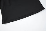 FDYOUI Women's Summer Polka Dot Patchwork Black Corset Sexy Off Shoulder Slim Crop Tops Streetwear Y2K Girls Backless Tank Top