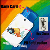 P-Pressure Sebastian Solace For ID Clips Credit Bank Bag Bus Meal Card Holder Cover Pocket Ornament Keychain