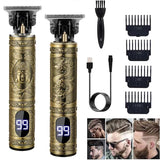 Professional Hair Cutting Machine Vintage T9 Hair Clipper Cutting Machine For Men Shaver Trimmer Rechargeable Carving Mark Razor
