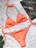 New Shiny Crystal Diamond Bikini 2026 Women Halter Bandage Swimsuit Female Swimwear Rhinestone Bikini set Brazilian Bathing Suit