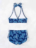 2026 High Waist Bikinis Women Padded Halter Swimwear Female Sexy Sporty Swimsuit Bathers Bathing Swimming Swim Suit Beachwear