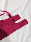 Hot selling solid color 2-piece underwear set multi-color daily four season Bra set comfortable to wear sexy Lingerie 2611
