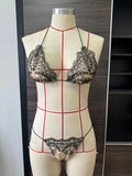 2026 Sexy 2 Piece Bikini Sets Lace bordered Bikini Micro Thongs Bathing Suit Swimsuit Women Biquini Bandage Beachwear Swimwear