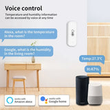TNCE Tuya sensor temperature Humidity wifi or zigbee, Indoor Thermometer Hygrometer Monitor, smart life voice alexa google home