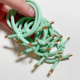 10PCS Women Elastic Hair Rubber Bands High Quality Girls Hair Bands Hair Scrunchies Gold Plated  Hair Accessories Hair Gum/Tie