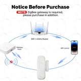 Zigbee Window Door Sensor Detection Magnetic Window Sensor Door Open Close Alarm Detector For Smart Home Automation Security Z2M