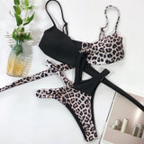 2026 Sexy Bikini Women Swimwear Swimsuit Leopard Cross Straps Bikinis Set Female Push Up Bathing Suit Trajes De Bano Mujer