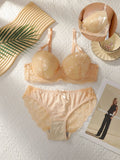 2-piece hot selling lace gathering and lifting bra set sexy women's bra underwear A2123
