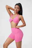 DIAS FIT JOY fold sports bra cross beauty back detachable yoga bra tight fitting outdoor sports running fitness gym suit