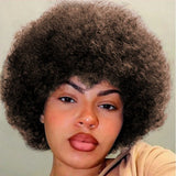 Afro Kinky Curly Wig 6 Inch Pixie Cut Human Hair