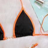 Sexy Halter Pearl Extreme Mini Micro Bikini Female Swimsuit Women Swimwear Two-pieces Bikini set Ribbed Bather Bathing Suit Swim
