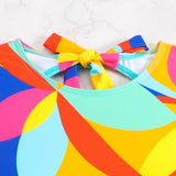 2026 Color Block Swimsuit One Piece Backless Printed Swimwear Women Bathers Bathing Swimming Swim Suit Padded Beachwear Summer