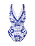 2026 Printed Swimsuit One Piece & Beach Dress Sexy Swimwear Women Bathing Swimming Swim Suit Padded Beachwear Summer