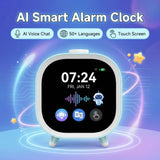 AI Smart Alarm Clock Talking Buddy Educational Toy for Kids Music/Stories Player Pomodoro Timer Cool Robot Gift for Boys Girls