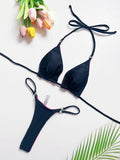 RUOTONSEPT 2026 New Sexy Women's Swimsuit Solid Bandage Bikinis Set Two-piece Triangle Swimwear Bathing Suit Brazilian Biquinis