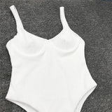 S - XL New Sexy High Cut Women Swimwear Ribbed Underwired One Piece Swimsuit Female Bather Bathing Suit Swim Lady Bodysuit V1607