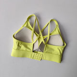 Women's Summer Shock-absorbing Running Yoga Tank Top with a Beautiful Contrasting Sports Bra and a Professional Pilates Bra