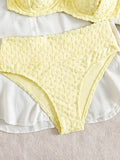 S - XL Underwired V Shaped Female Swimsuit High Waist Bikini Women Swimwear Two-pieces Bikini Set Bather Bathing Suit Swim Lady