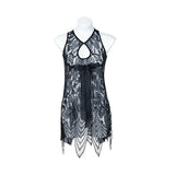 Sexy lace hollow pajamas mesh nightgown sexy lingerie