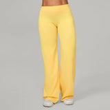 Women Straight Yoga Leg Bottoms Soft Stretchy Fabric Women's Yoga Pants GYM Sweat-Wicking Properties Running Sport Trousers