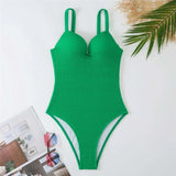 S - XL Crinkled Bikini Push Up Swimsuit Female Swimwear Women Two-pieces Bikini set With Bra Cup Bather Bathing Suit Swim V4886