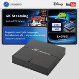 Smart TV Box IPTV 4K Android 13 Bluetooth 5.2 Wifi6 2GB16GB Google TV APP Netflix  Media Player support Spanish,French,Russian