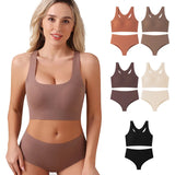 Women's Underwear Sexy Seamless Bra and Panty Set Wire Free Brassieres Female Womens Lingerie Underwear & Sleepwears