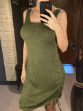 20 Colors Backless Lace Up Crochet Knitted Tunic Beach Cover Up Cover-ups Beach Dress Beach Wear Beachwear Female Women V5479