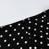 FDYOUI 2026 Woman Clothes Lace Patchwork Polka Dot Skirts Female Sexy Tight Short Skirt Black Party Night Club Dress Streetwear