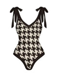 2026 String One Piece Swimsuit & Vent Skirt Padded Sexy Swimwear Women Bathing Suit Female Swimming Summer Beachwear Bodysuit