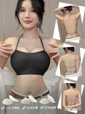Backless Bra Women Thick Padded Push Up Adhesive Sticky Invisible Bra Small Bust Strapless Convertible Bralette Beach Essential