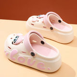 2026 New Women Fashion Clogs Cute DIY Charms Home Street Slippers For Female Summer Platform Shoes Soft EVA Girls Leisure Sandal
