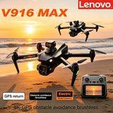 Lenovo V916MAX Drone 8K Dual Camera 5G WIFI FPV Large Screen Remote Control Foldable RC Quadcopter