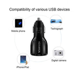 Vumpach Car Quick Charge QC 3.0 Mobile Phone Charger 2 Port USB Fast Car Charger for Samsung Xiaomi Ipad Sony Tablet Car Charger