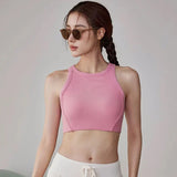 Women's sports bra vest yoga suit, shock resistant running, fitness training, quick drying one-piece vest
